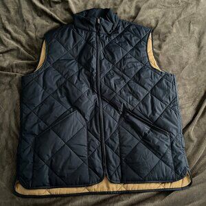 J. Crew Navy Quilted Vest